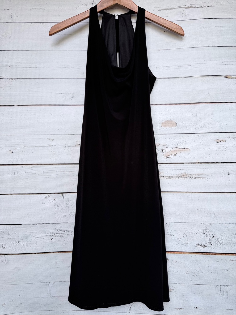 Laundry by Shelli Segal Halter Neck Drape Back Matte Jersey Dress Size 0